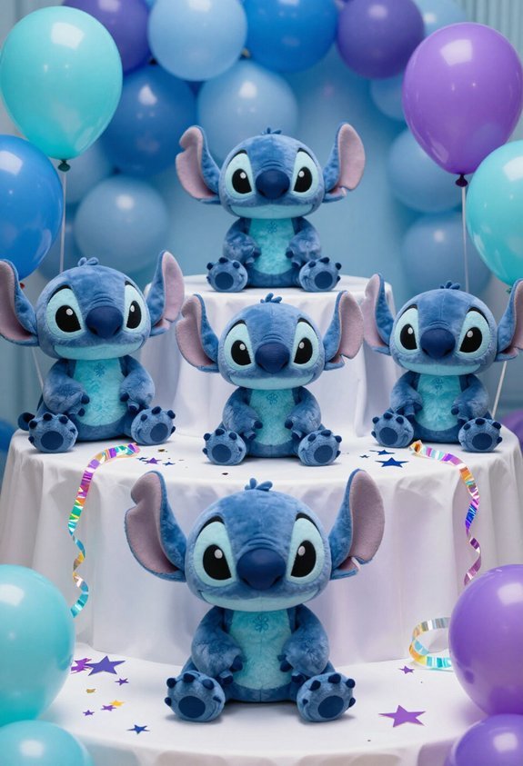 adorable stitch plush centerpiece