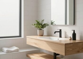 airy minimalist bathroom decor