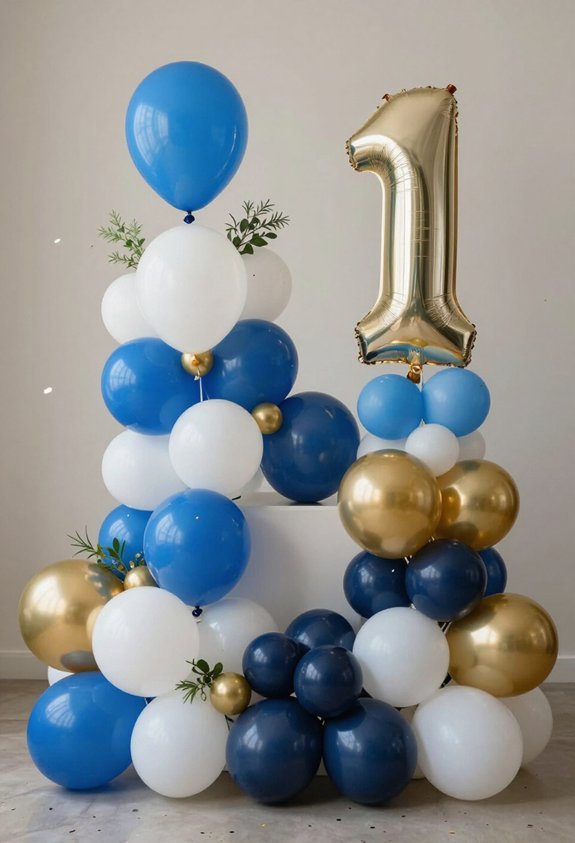 balloon backdrop photo setup