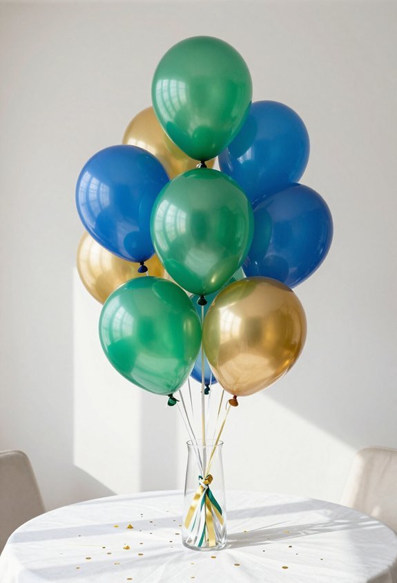 balloon bouquets as centerpieces