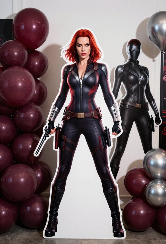 black widow cutout decorations