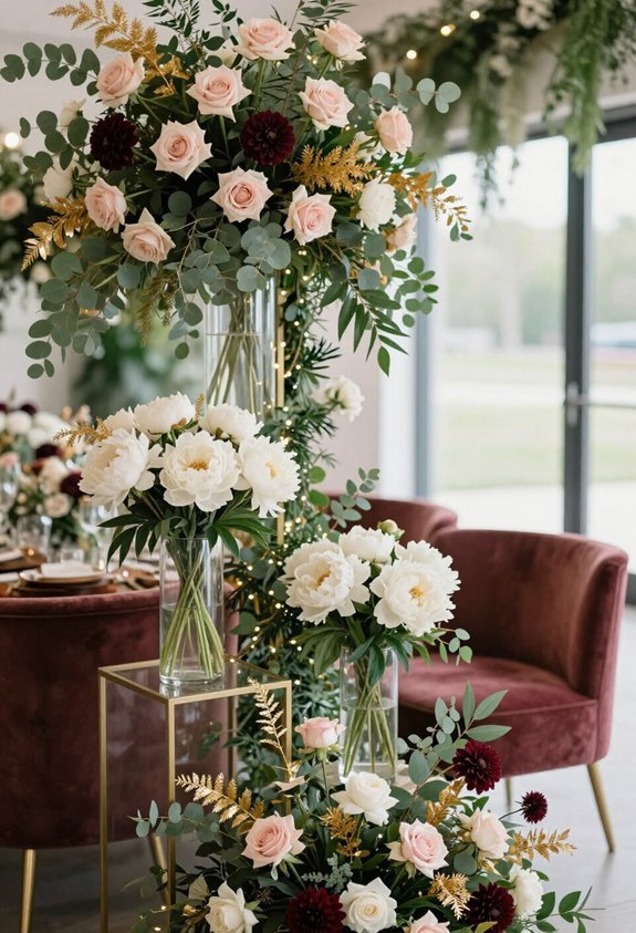 bold floral installations celebrate forty