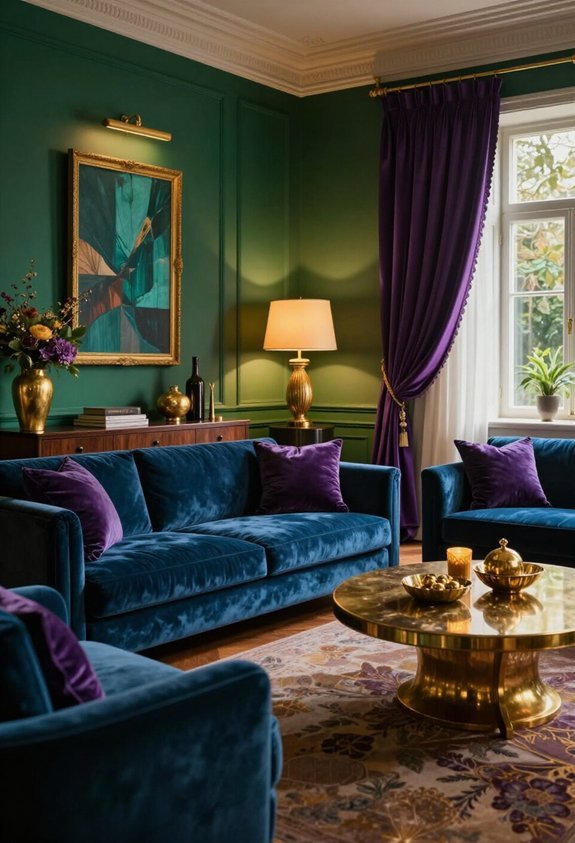 bold jewel tones transform spaces
