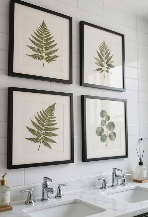 botanical prints create tranquility
