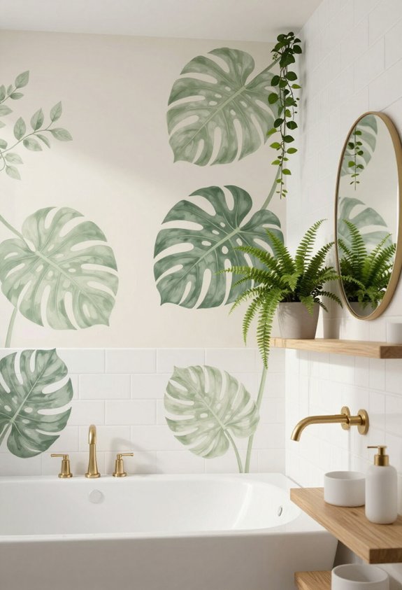 botanical prints for bathrooms