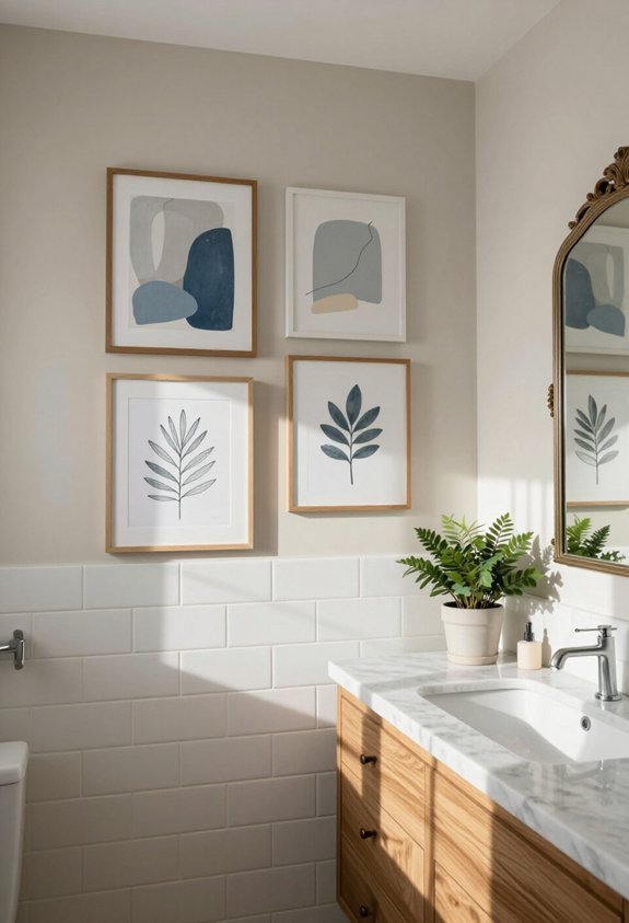 brighten up boring bathrooms