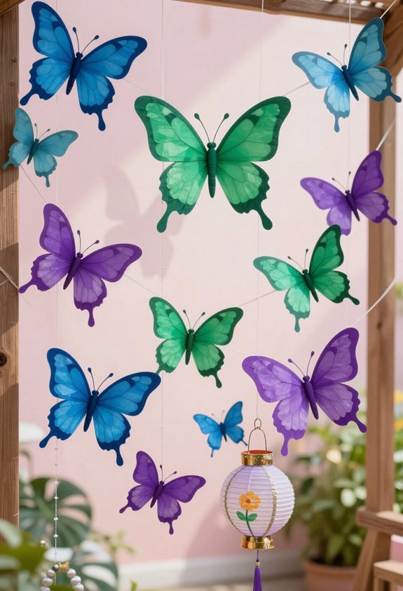 budget friendly butterfly party decor
