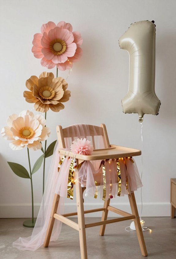 budget friendly high chair decorations