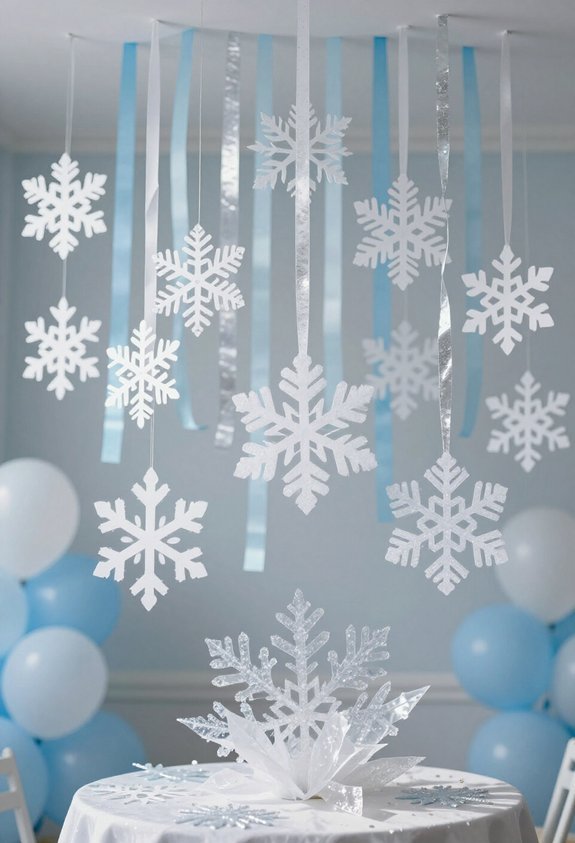 budget friendly snowflake decorations