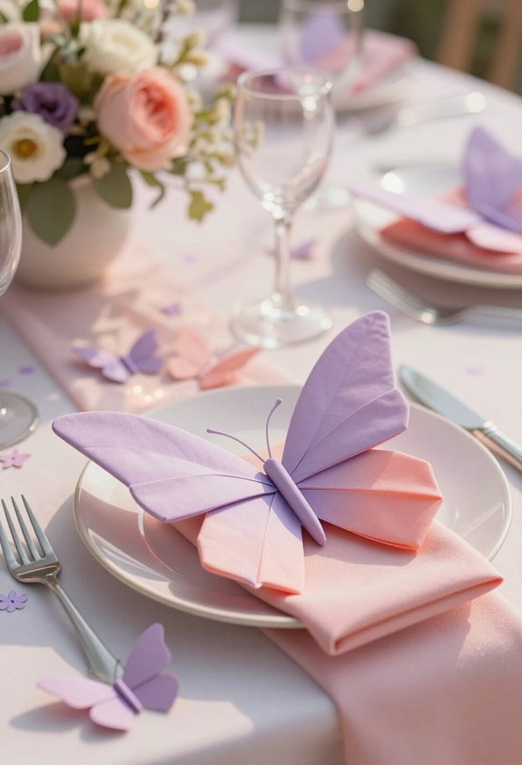 butterfly napkin folding technique