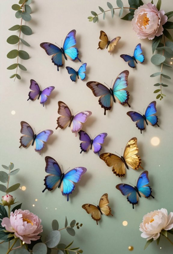 butterfly themed photo backdrop creation