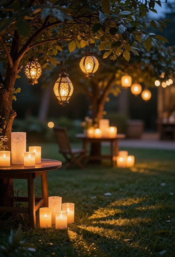 candlelit backyard party magic