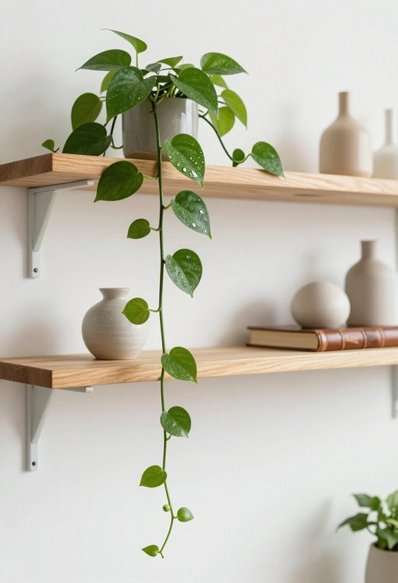 cascading plants for aesthetics