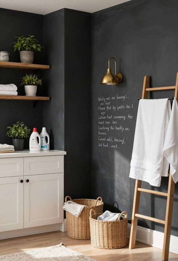 chalkboard paint for organization