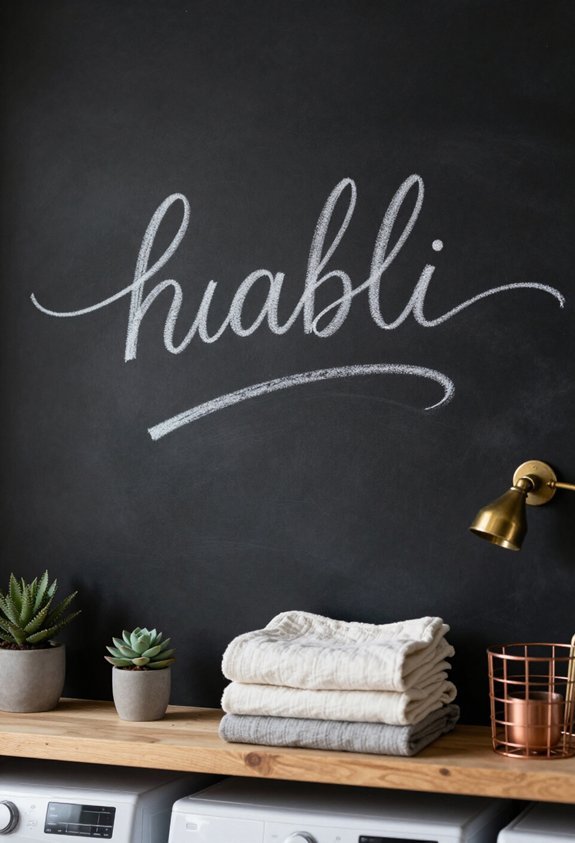 chalkboard wall for reminders