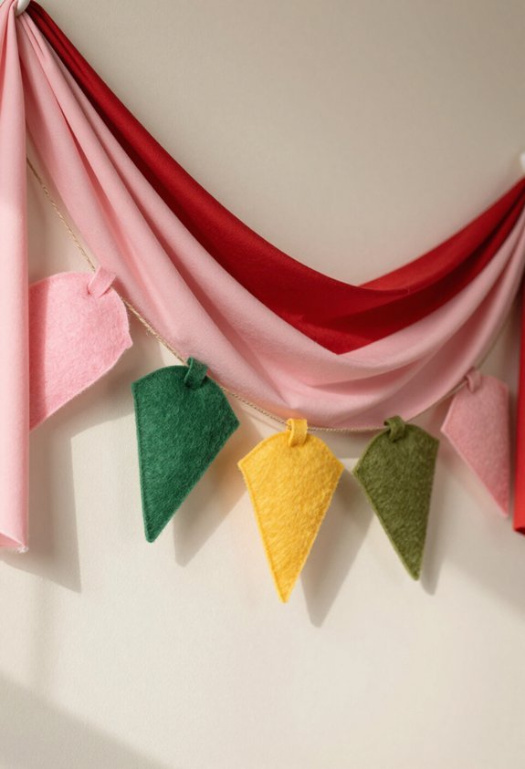 charming fabric garland decorations