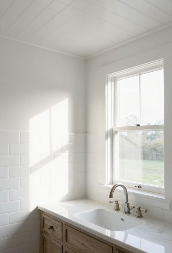 charming white beadboard ceilings