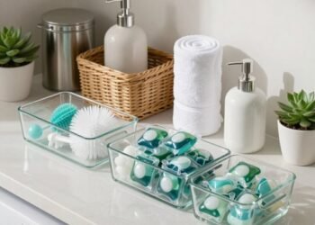 clean laundry room aesthetics