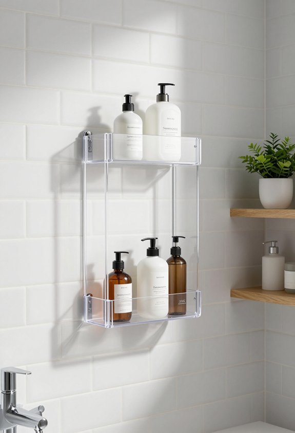 clear caddies for organization