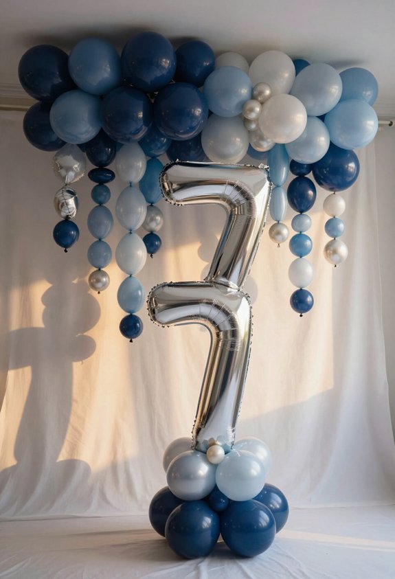 colorful balloon backdrop creation