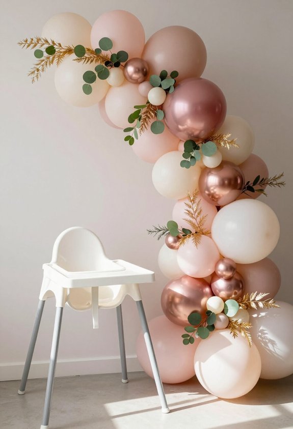 colorful balloon backdrop design
