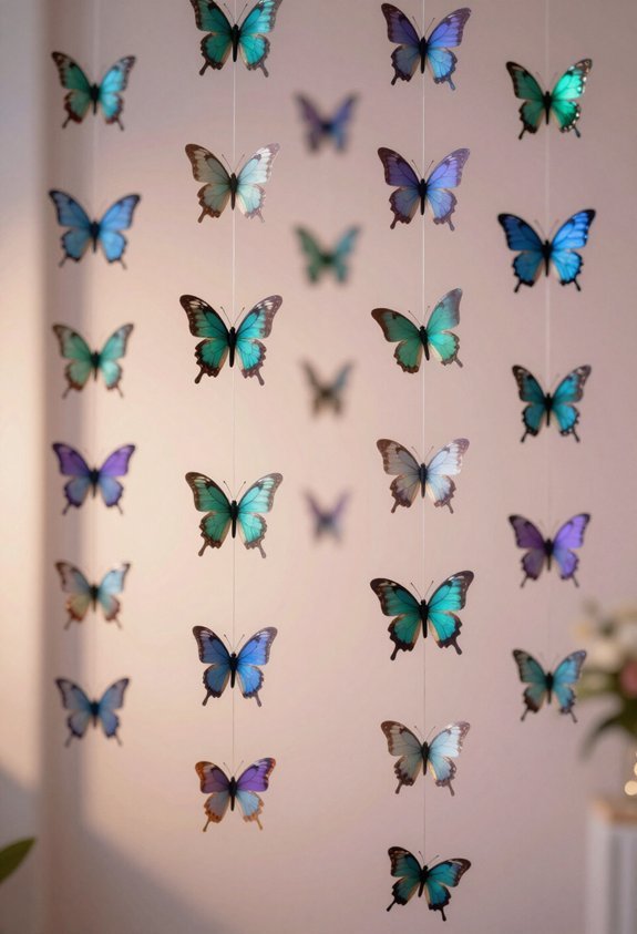 colorful butterfly decorations effortlessly