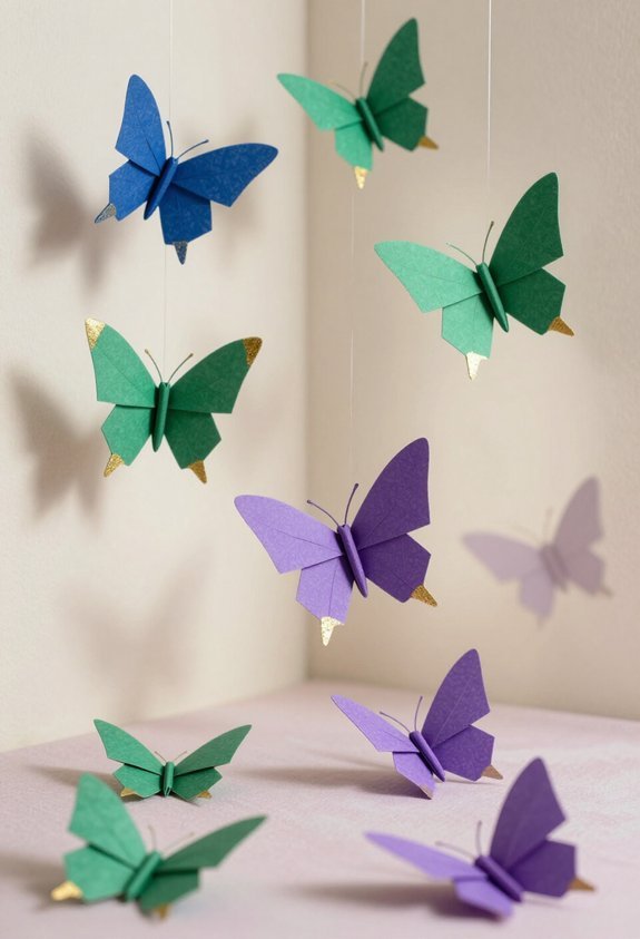 colorful origami butterfly fun