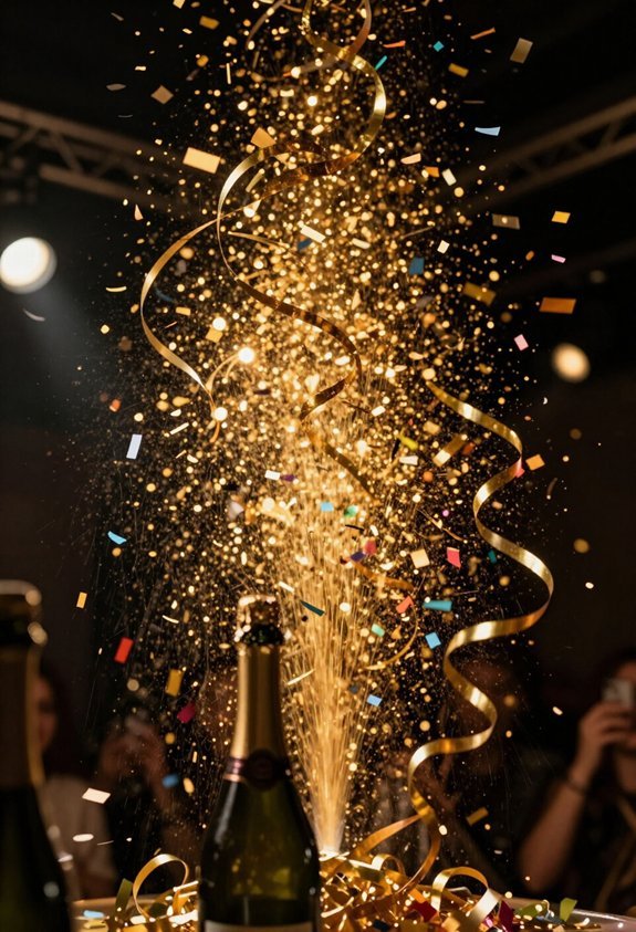 colorful party confetti surprise