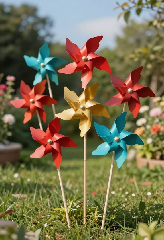 colorful pinwheels for parties