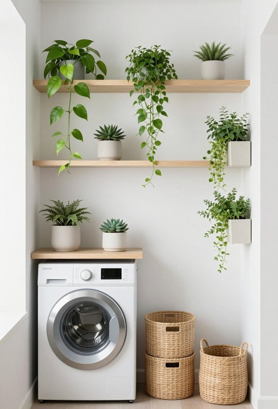 compact greenery for laundry