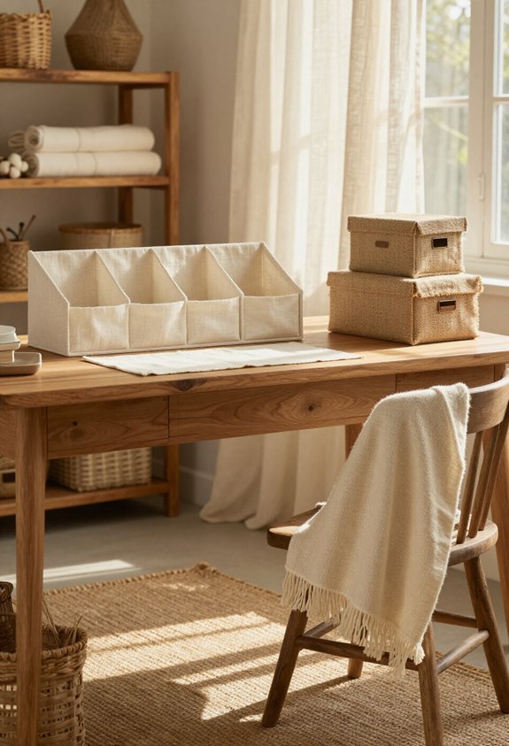 cozy rustic workspace transformation