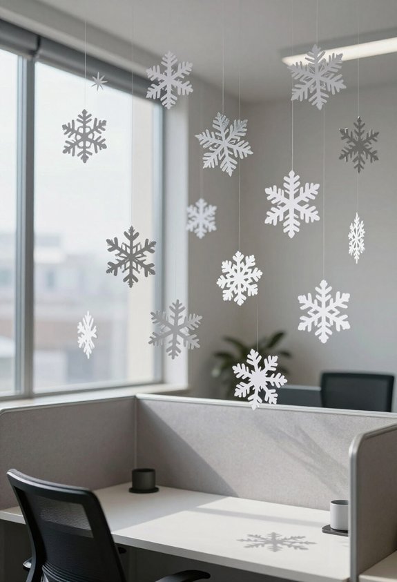 creative paper snowflake decorations