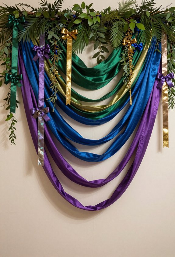 creative ribbon backdrop design