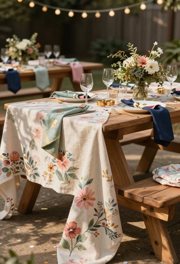 creative tablecloth theme ideas