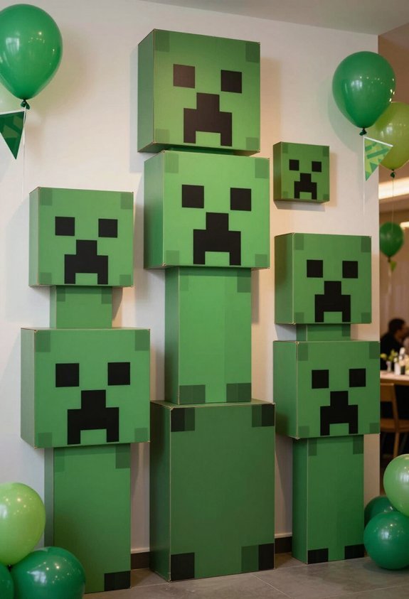 creeper face wall decorations