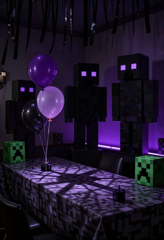 creepy enderman shadow decorations