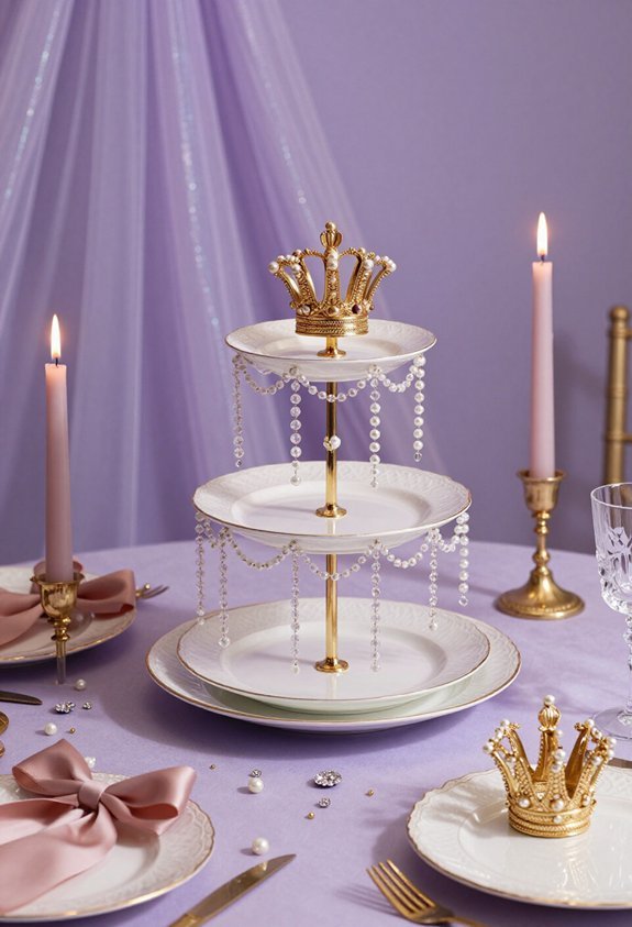 crown shaped place card holders