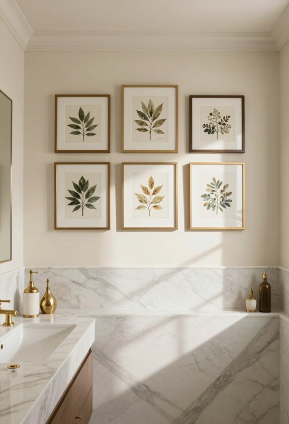 curated bathroom decor choices