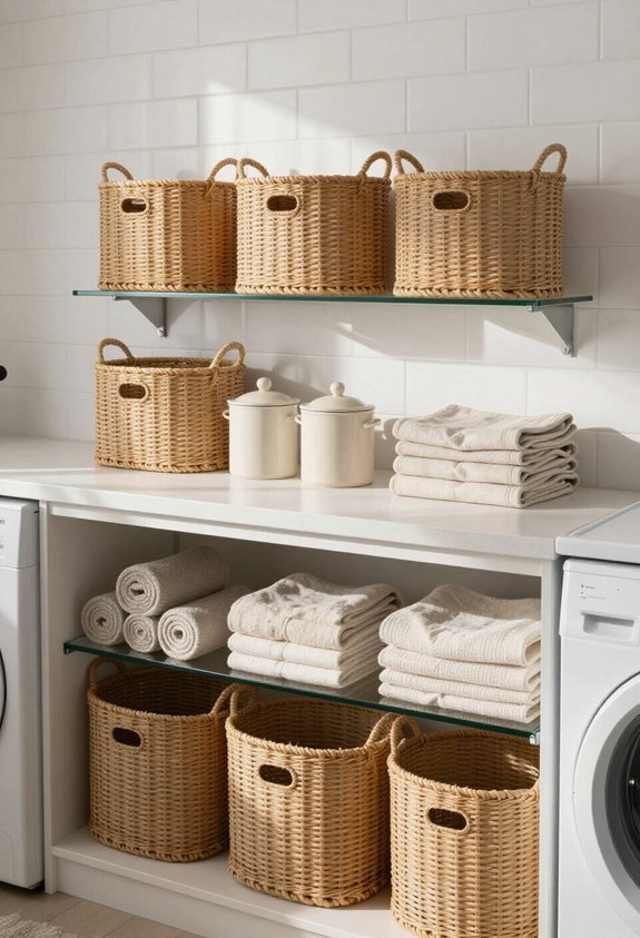 curated open shelving storage