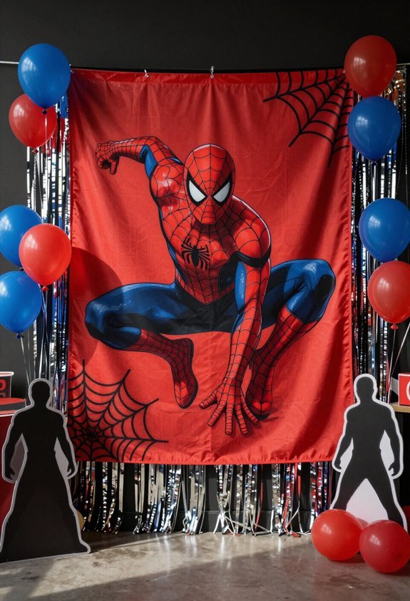 custom spider man party decorations