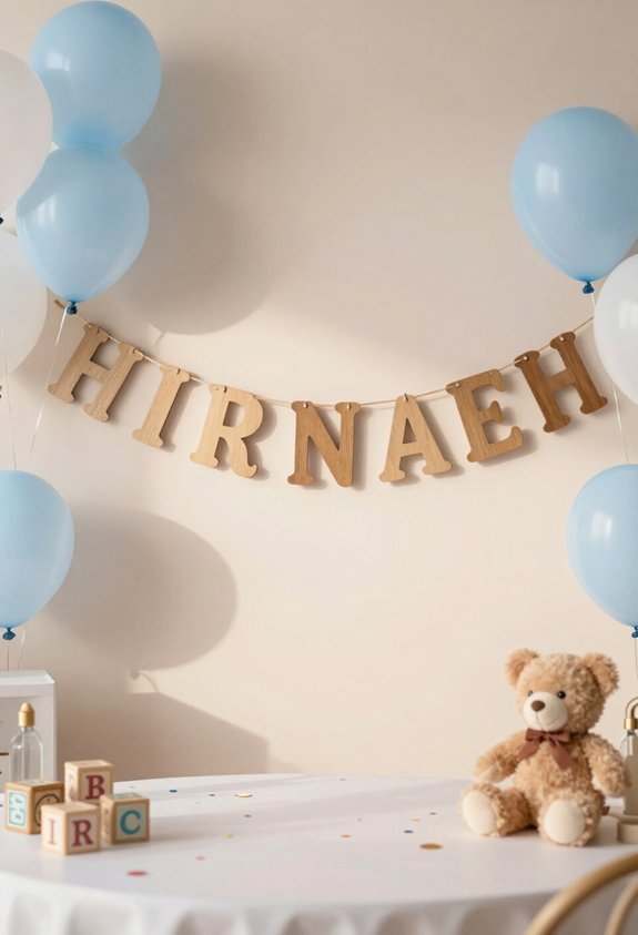 customizable birthday name banner