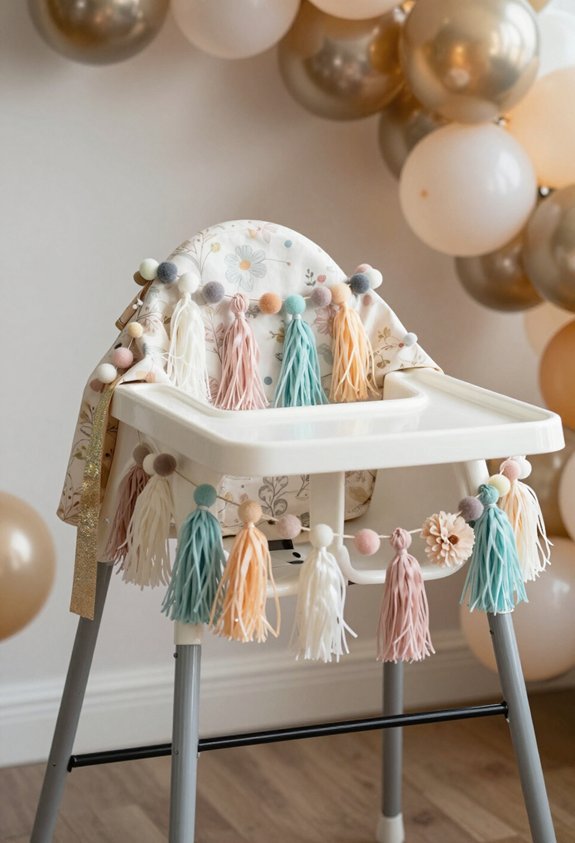 decorative high chair garlands