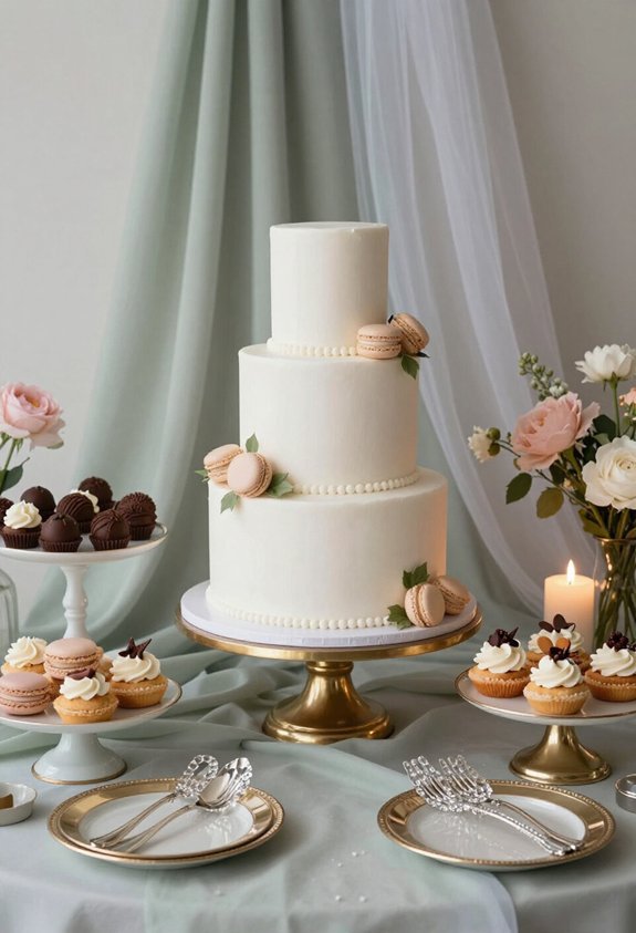 delightful dessert table arrangement
