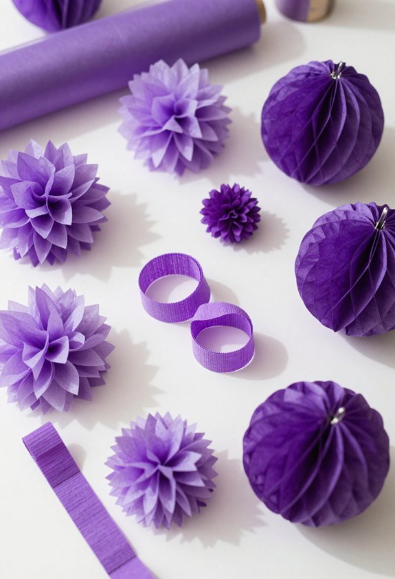 diy budget friendly purple decorations