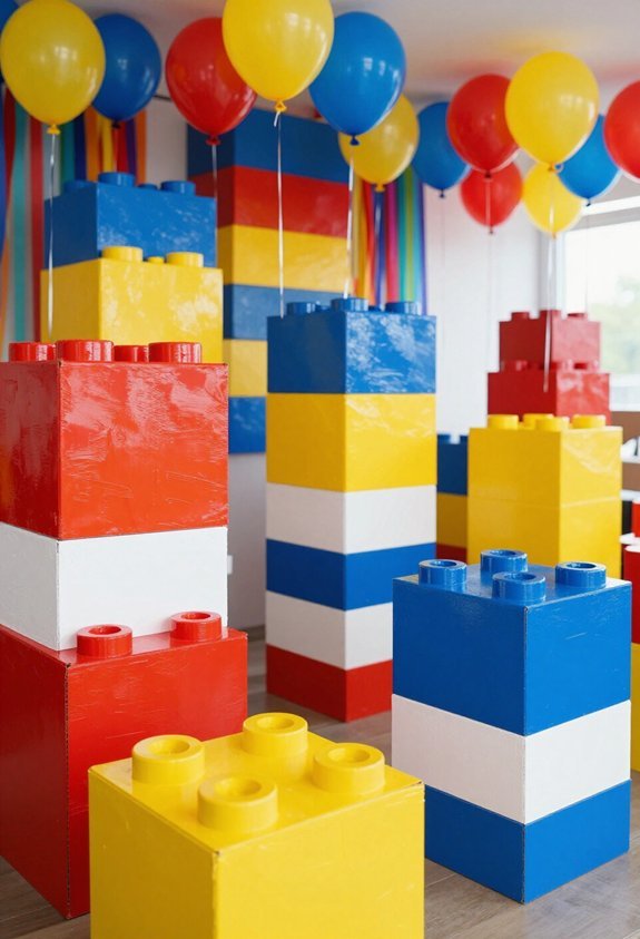 diy colorful lego displays