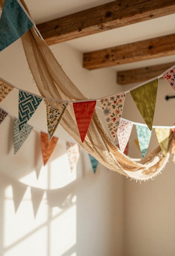diy colorful triangle bunting