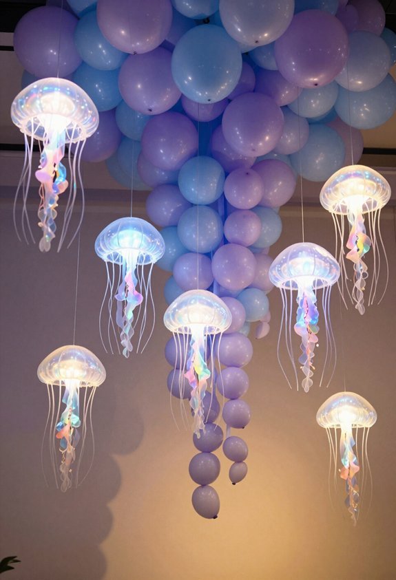 diy jellyfish balloon decorations