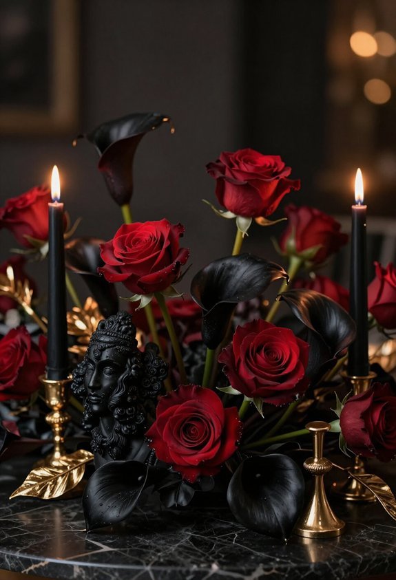 dramatic floral centerpiece designs