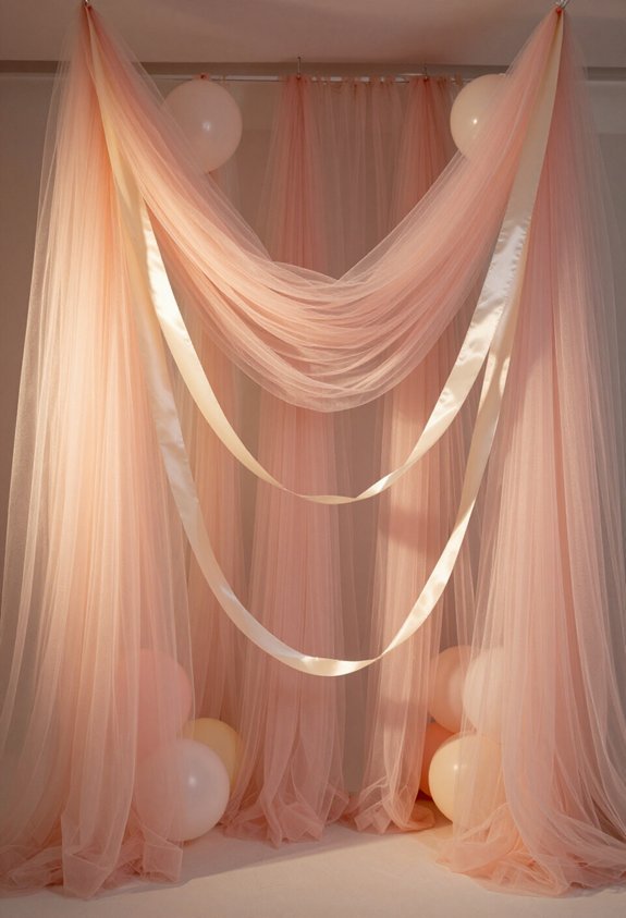 draped fabric backdrop ideas