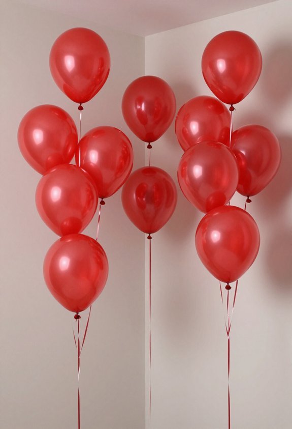 dynamic red balloon bouquets